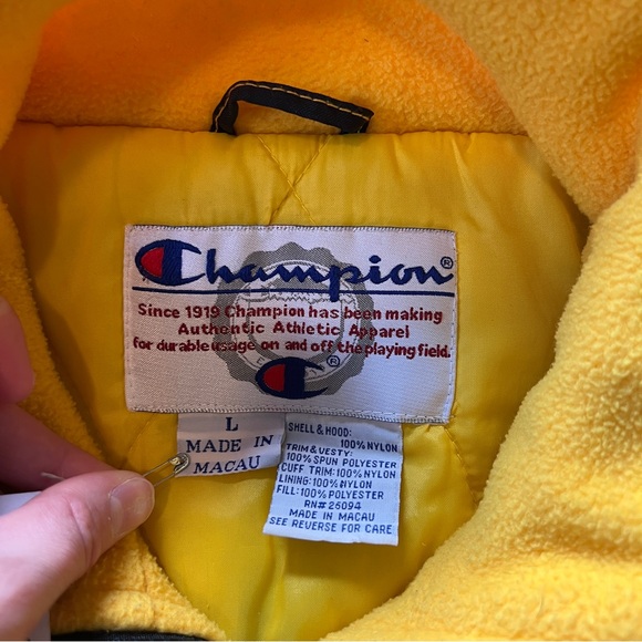Champion Black and Yellow Steelers Winter Jacket - Picture 5 of 12